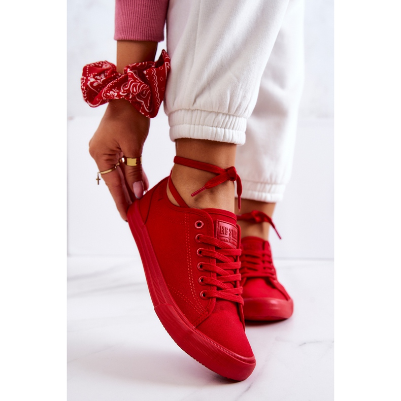 Sneakers Mujer Low Big Star JJ274068 Rojo 1