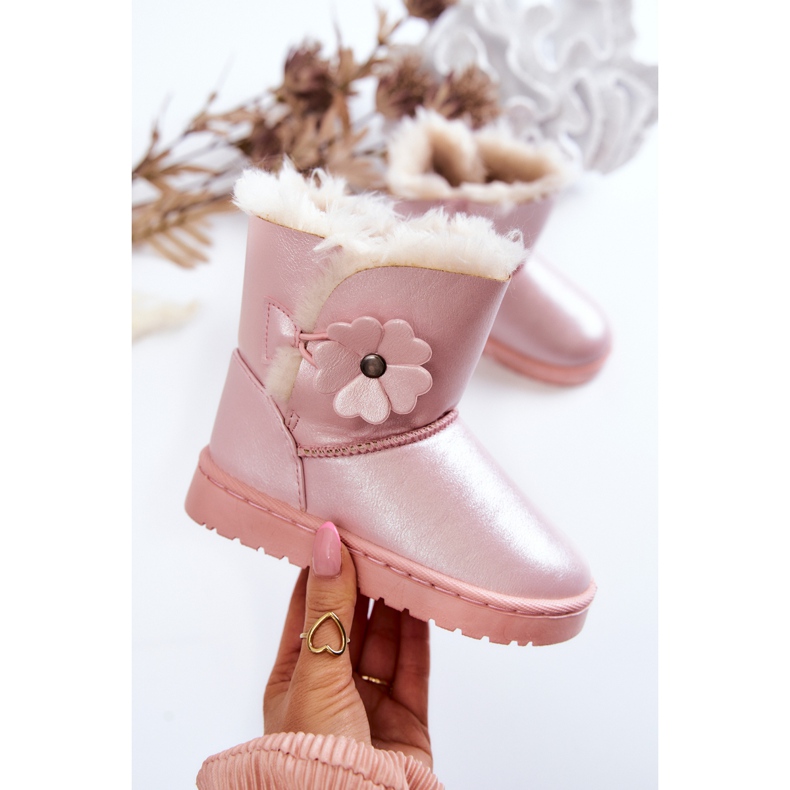 FR1 Botas De Nieve Infantiles Con Flor Rosa Bianca rosado 1 FR1 Botas De Nieve Infantiles Con Flor Rosa Bianca rosado 1