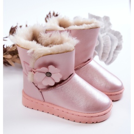 FR1 Botas De Nieve Infantiles Con Flor Rosa Bianca rosado 2 FR1 Botas De Nieve Infantiles Con Flor Rosa Bianca rosado 2