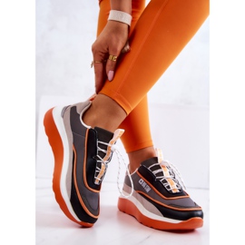 Zapatillas Sport Sneakers Big Star JJ274996 Gris-Naranja 3
