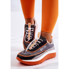Zapatillas Sport Sneakers Big Star JJ274996 Gris-Naranja 4