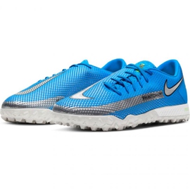 Calzado de fútbol Nike React Phantom Gt Pro Tf M CK8468 400 azul azul 3