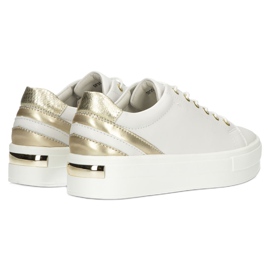 Creepers cuero blanco Filippo DP3530/22 dorado 3