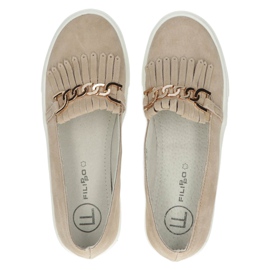 Zapatos de mujer en piel Lordsy Filippo DP3532/22 Beige 5