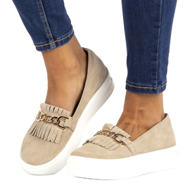 Zapatos de mujer en piel Lordsy Filippo DP3532/22 Beige 7