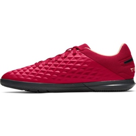 Zapatillas de fútbol Nike Tiempo Legend 8 Club Ic M AT6110 608 rojo naranjas y tintos 1