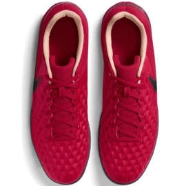 Zapatillas de fútbol Nike Tiempo Legend 8 Club Ic M AT6110 608 rojo naranjas y tintos 2
