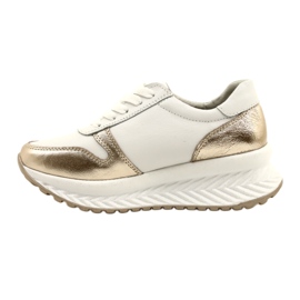 Zapatos deportivos de mujer atados Filippo DP3547 / 22 WH GO Blanco dorado 5