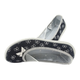 Bailarinas infantiles befado con lazo 980Y097 negro 3