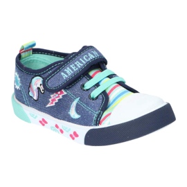 American Club Sneakers de Velcro Boys American Ten14/22 Jeans Leather Insertar azul 2