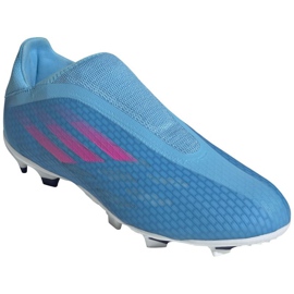 Botas de fútbol Adidas X Speedflow.3 Ll Fg M GW7494 azul azul 3