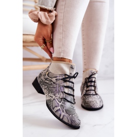 Botas de Mujer Suede Snake Boots Maciejka 04744-03 Beige 2