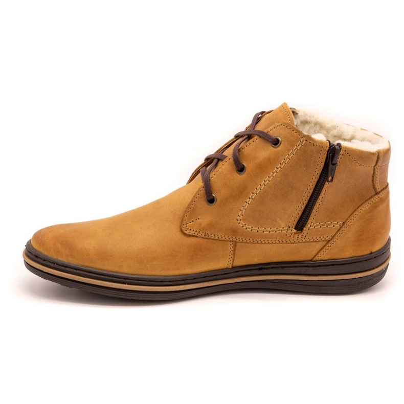 Polbut 339 zapatos rojos para hombre marrón naranja 1