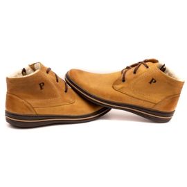 Polbut 339 zapatos rojos para hombre marrón naranja 5