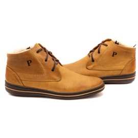 Polbut 339 zapatos rojos para hombre marrón naranja 4