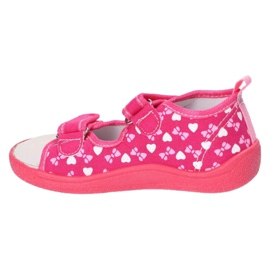 American Club Zapatillas sandalias americanas, inserto de cuero TEN19 / 22 Rosa 2