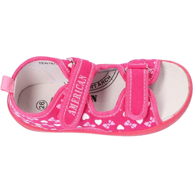 American Club Zapatillas sandalias americanas, inserto de cuero TEN19 / 22 Rosa 1