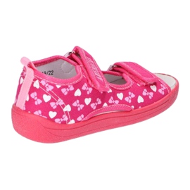 American Club Zapatillas sandalias americanas, inserto de cuero TEN19 / 22 Rosa rosado 4