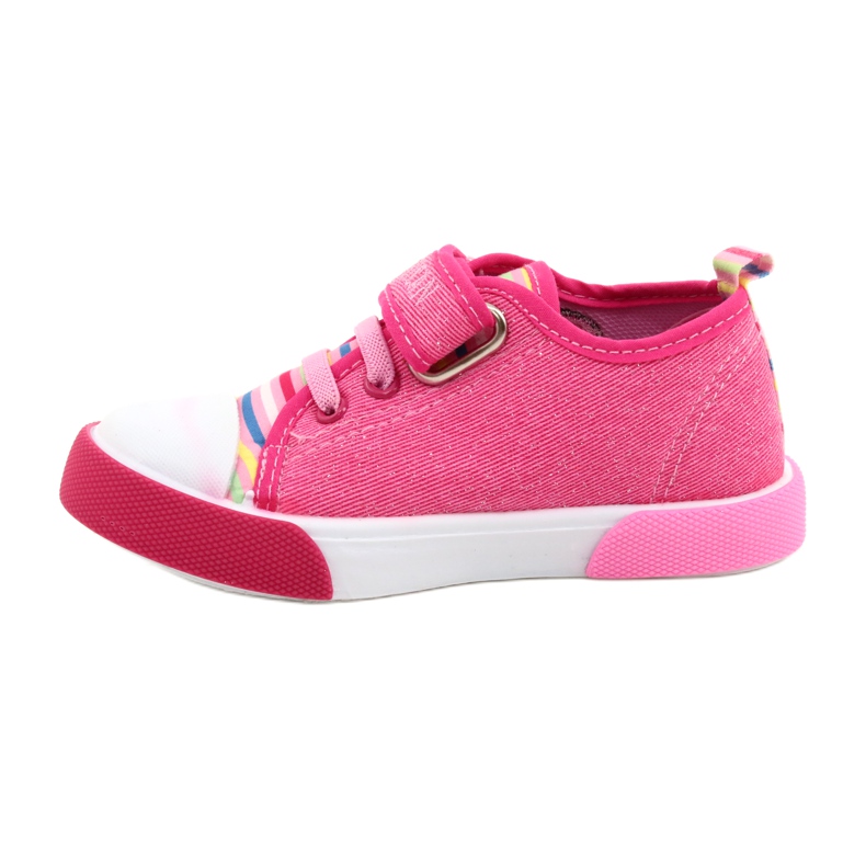 American Club Sneakers de velcro American Ten17/22 Inserto de cuero rosa rosado 1