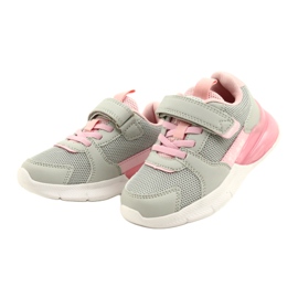 Deportiva niña American Club ES72/22, gris y rosa 2
