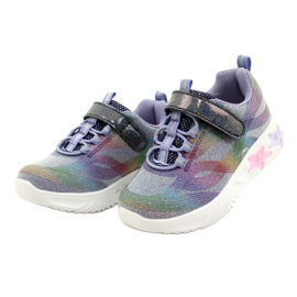 American Club Zapatillas Deportivas ADI LED Glowing Velcro ES87/22 Púrpura violeta 2