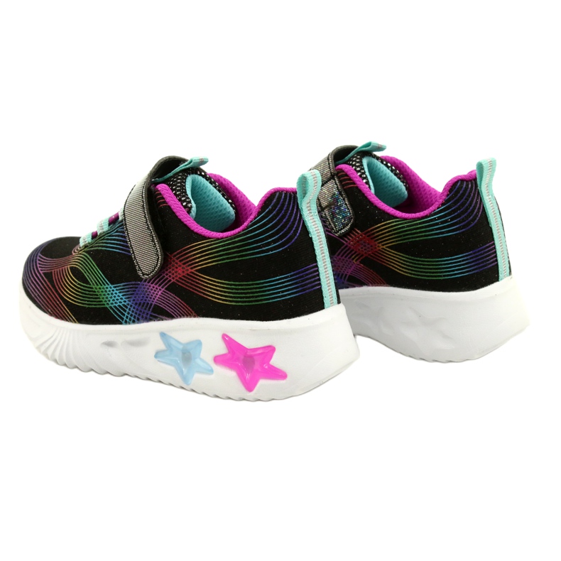 American Club Zapatillas Deportivas ADI LED Glowing Velcro ES87/22 Negro multicolor 5