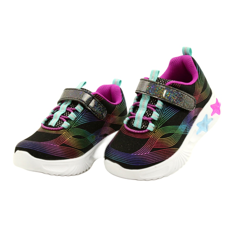 American Club Zapatillas Deportivas ADI LED Glowing Velcro ES87/22 Negro multicolor 2