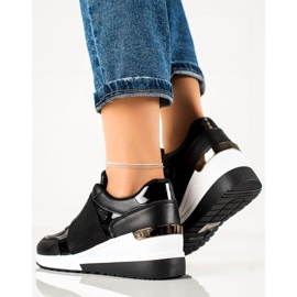 Weide Zapatillas slip-on con cristales negro 3