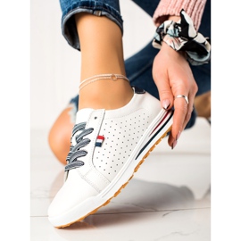 Filippo Zapatillas clásicas de cuero blanco 2