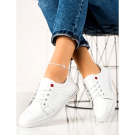 Filippo Zapatillas de cuero blancas blanco 1