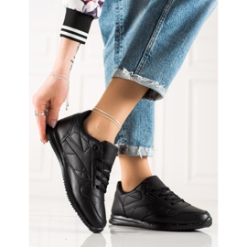 TRENDI Zapatos deportivos clásicos negro 2