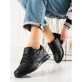 TRENDI Zapatos deportivos clásicos negro 1