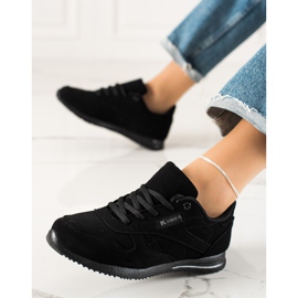 TRENDI Zapatos deportivos clásicos negro 3