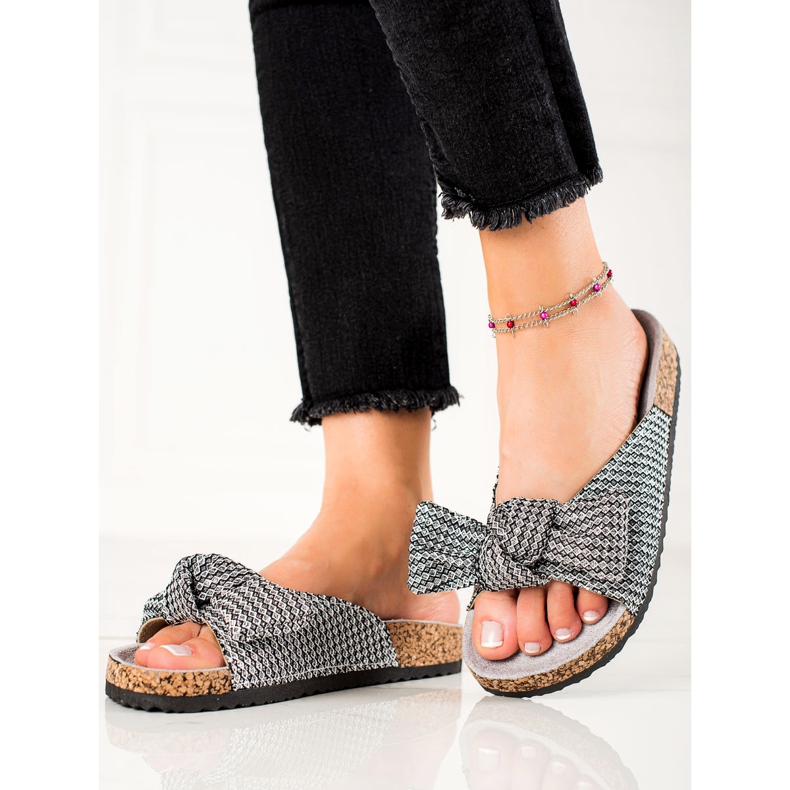 Chanclas VINCEZA Plata Brillante gris 1