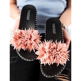 Pantuflas Flor VINCEZA rosado 3