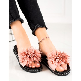 Pantuflas Flor VINCEZA rosado 2