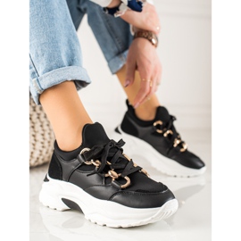 TRENDI Zapatillas de moda negro 3