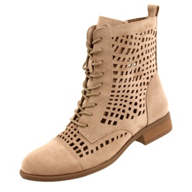 M.Daszyński Trabajadores calados atados Daszyński SA142-33 beige 4 M.Daszyński Trabajadores calados atados Daszyński SA142-33 beige 4