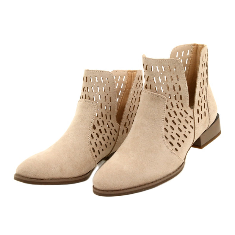 Botas Mujer Ante Daszyński Beige SA197-12 3 Botas Mujer Ante Daszyński Beige SA197-12 3