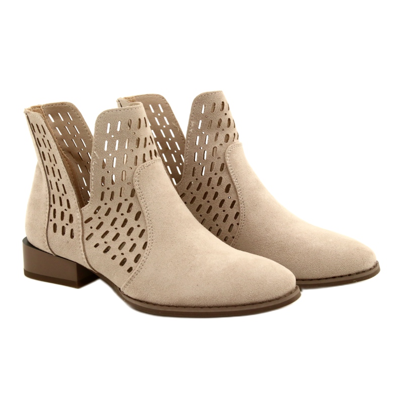 Botas Mujer Ante Daszyński Beige SA197-12 6