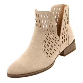Botas Mujer Ante Daszyński Beige SA197-12 4 Botas Mujer Ante Daszyński Beige SA197-12 4