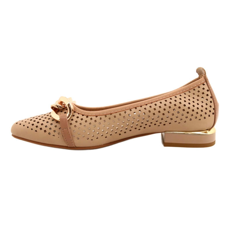 M.Daszyński Bailarinas Caladas con Cadena Daszyński SA201-6 Beige-oro 1 M.Daszyński Bailarinas Caladas con Cadena Daszyński SA201-6 Beige-oro 1