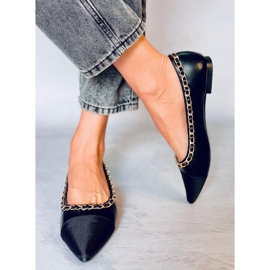 Bailarinas con cadena Sabina Black negro 2 Bailarinas con cadena Sabina Black negro 2