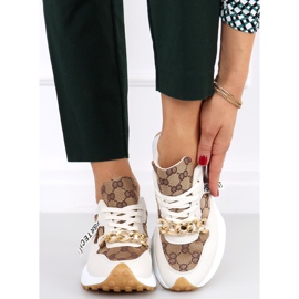 Deportivas con cadena Elena Beige 4