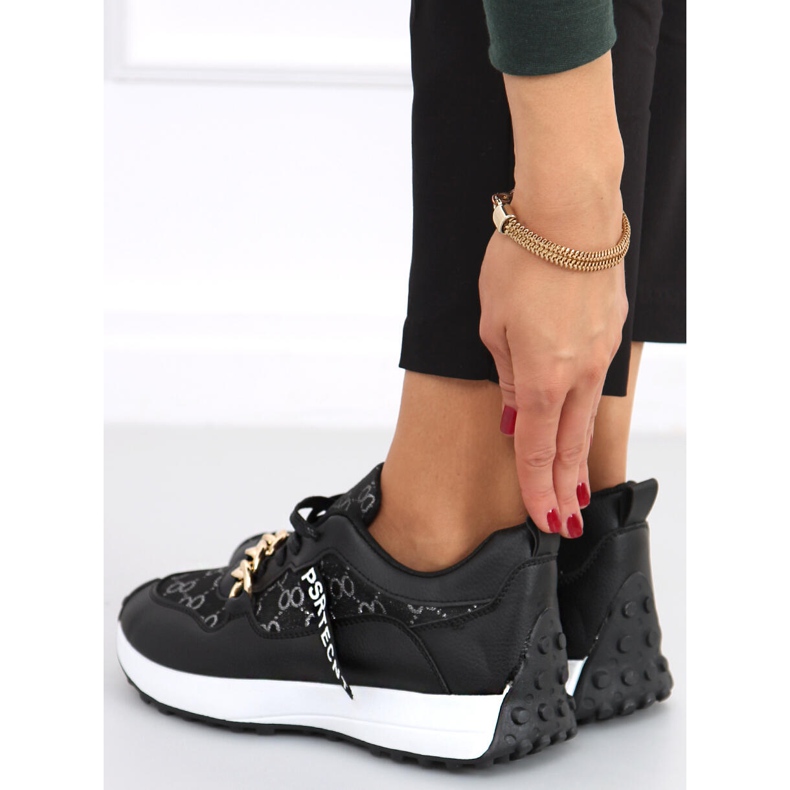 Deportivas con cadena Elena Negro 1 Deportivas con cadena Elena Negro 1