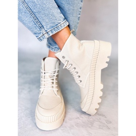 Deportivas altas de trekking Costa Beige 1