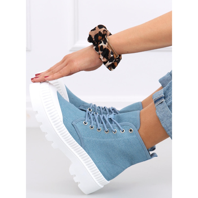 Zapatillas altas de trekking Costa Blue azul 1