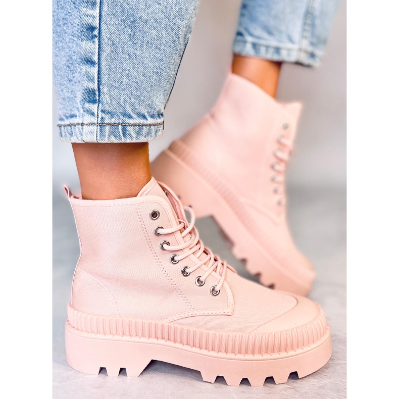 Zapatillas trekking tobilleras Costa Pink rosa 1