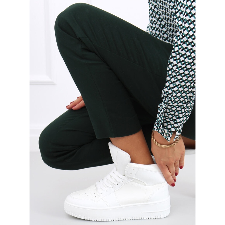 Rocha zapatillas altas blancas blanco 1