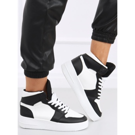 Rocha zapatillas altas negras blanco negro 4